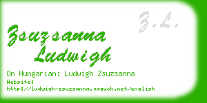 zsuzsanna ludwigh business card